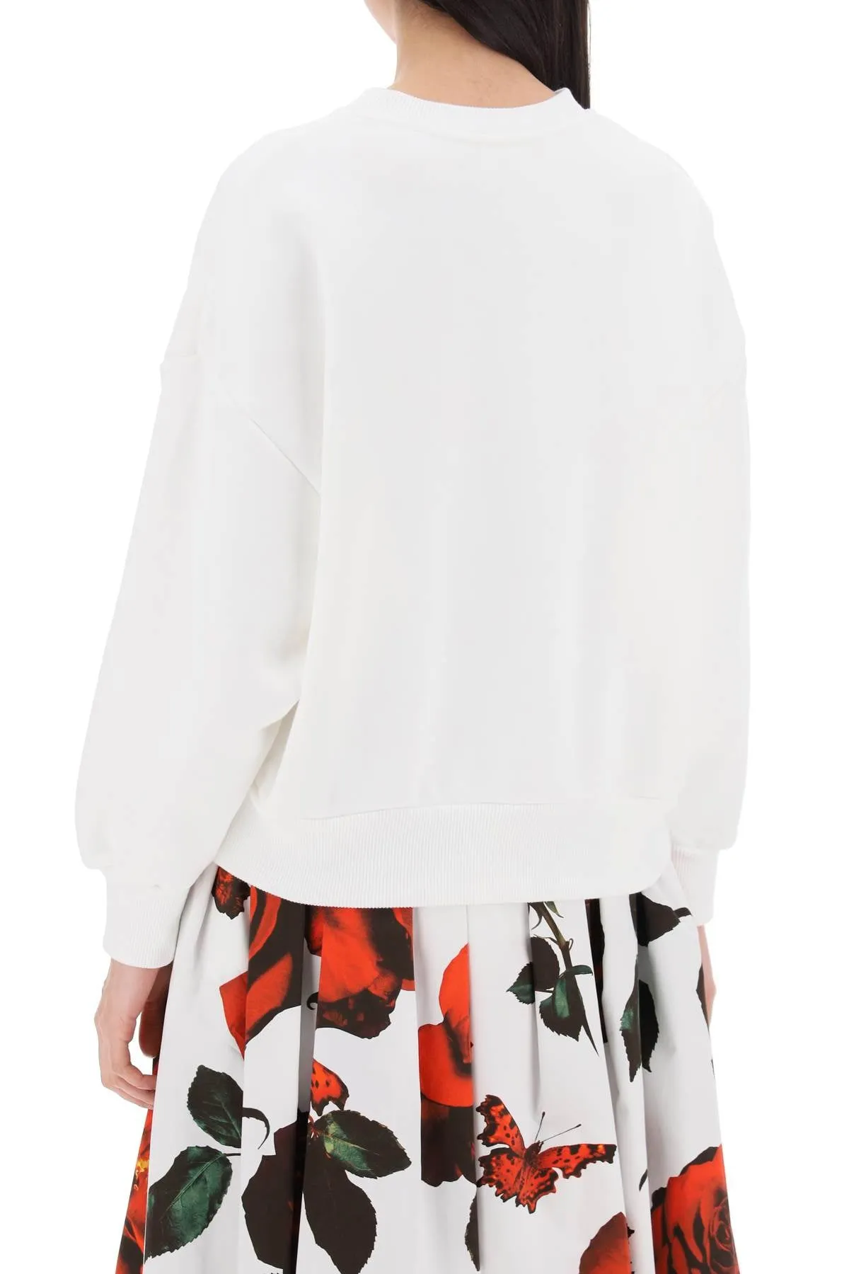 Alexander Mcqueen Shadow Rose Sweatshirt