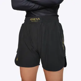 ATHENA FIGHTWEAR LUA BJJ SHORTS (BLACK)