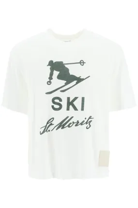 Bally 'Ski St. Moritz' Print T-Shirt