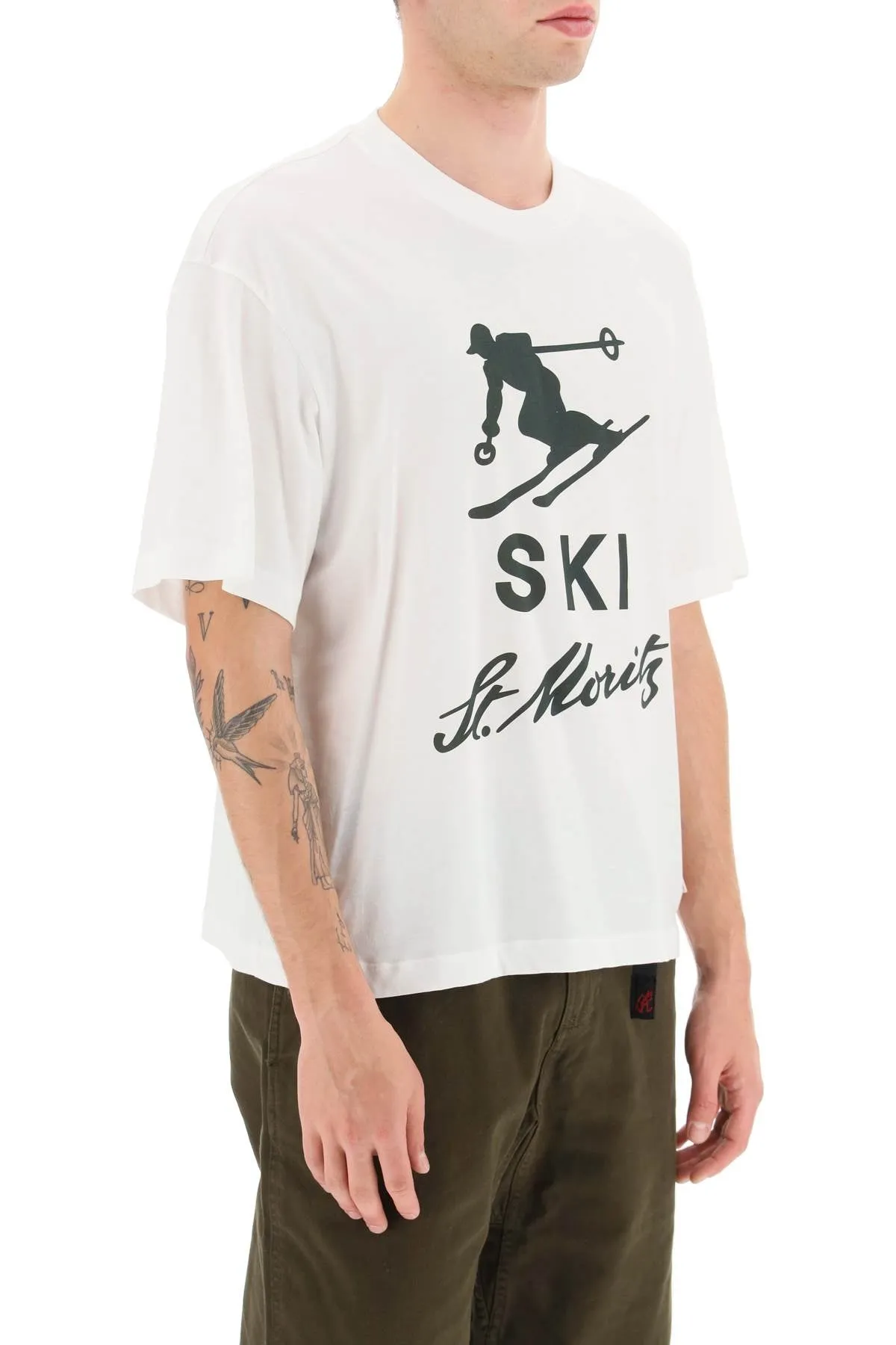 Bally 'Ski St. Moritz' Print T-Shirt