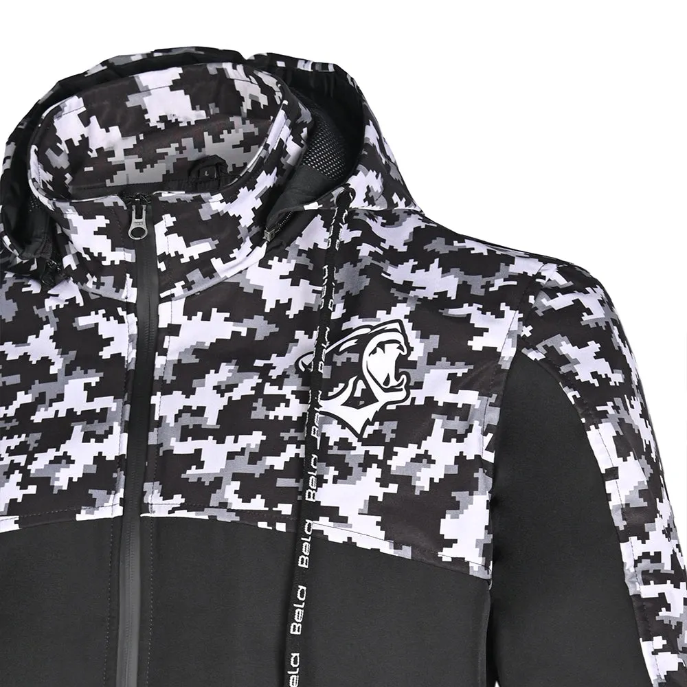 BELA Camo Rush Armour Wear Hoodie Black Dark Grey