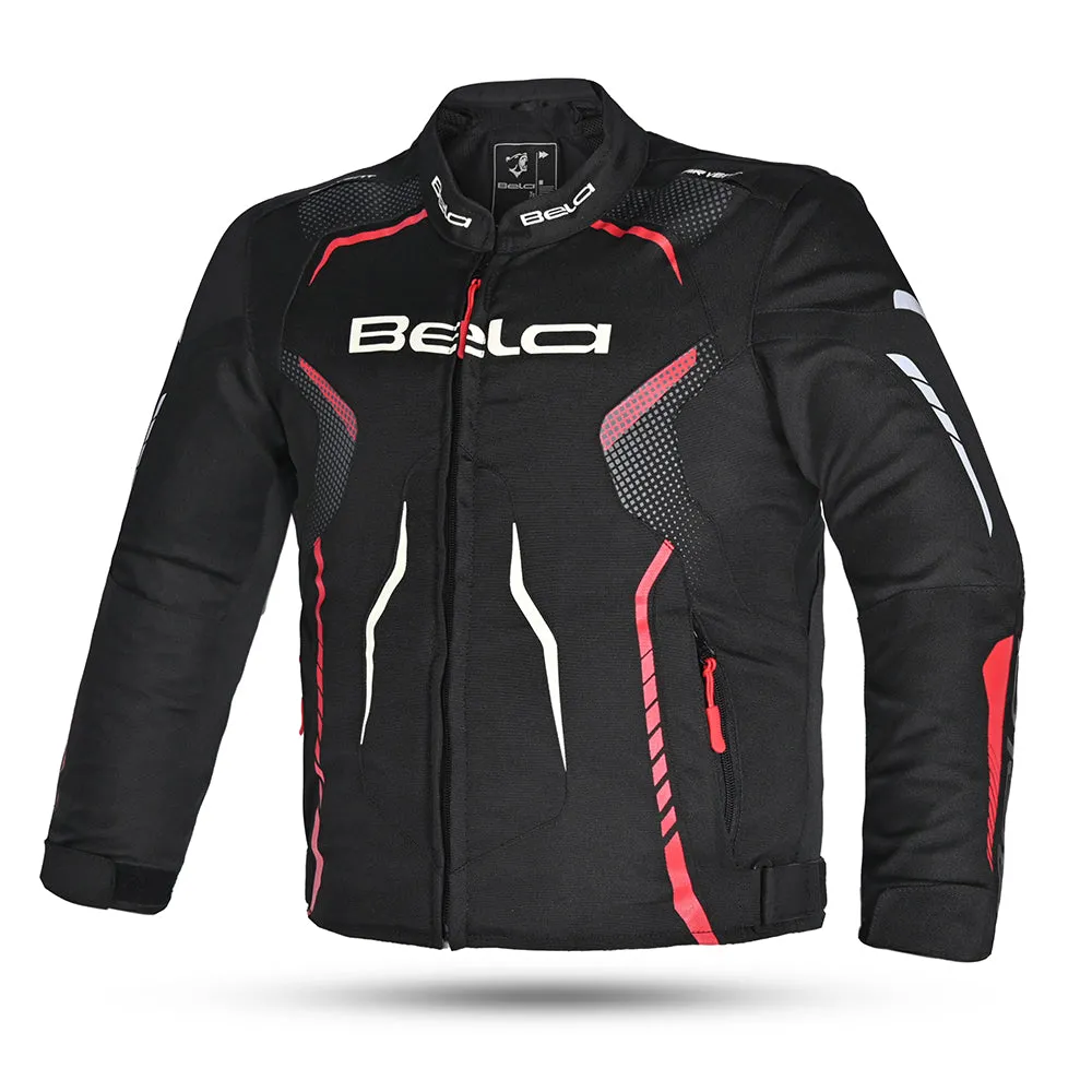 BELA Star youth Kids Motorcycle Jacket Black