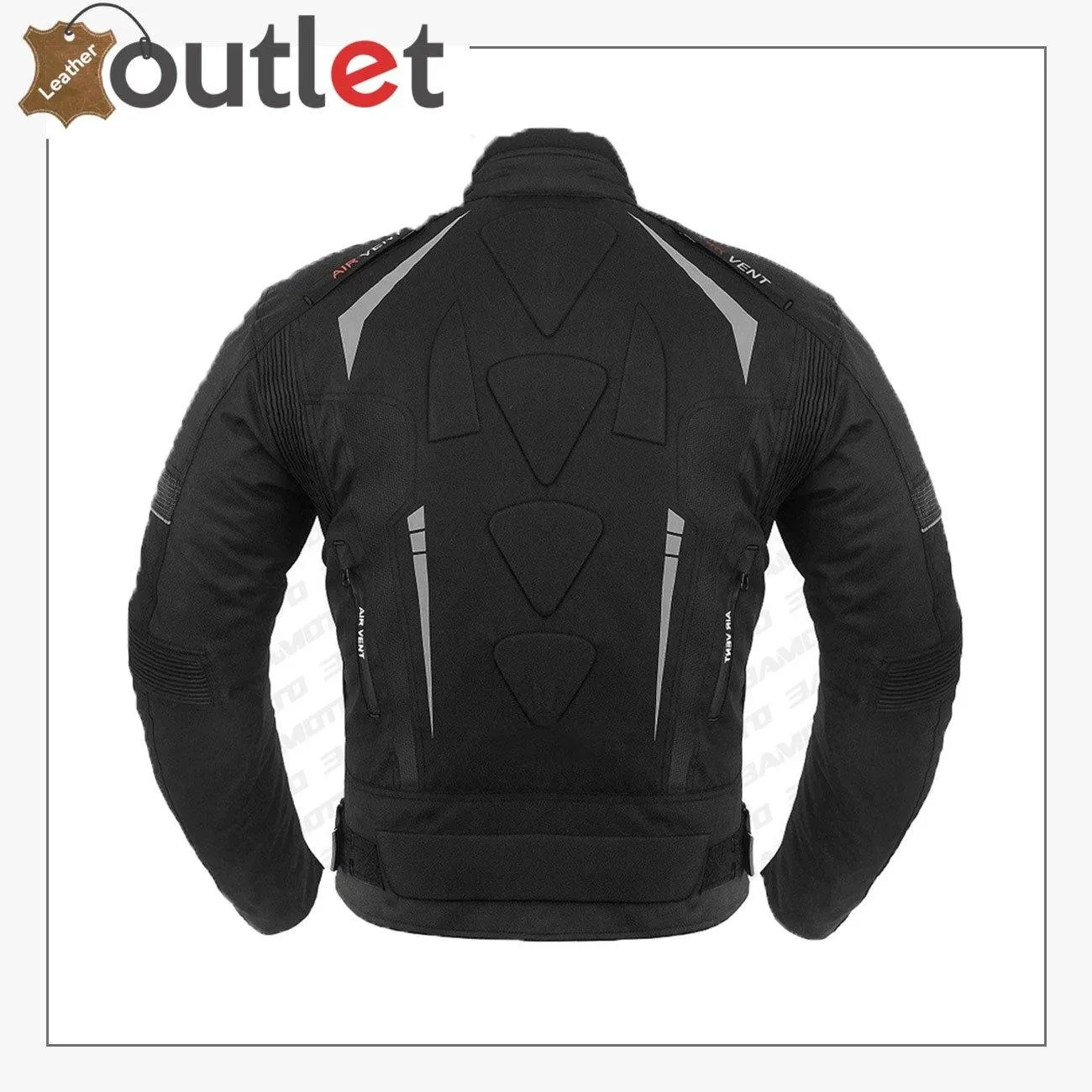 Black Motowizard Design Motorcycle Jacket