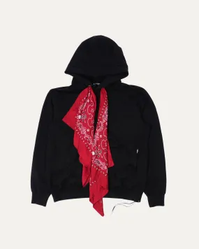 Boxy Silk Bandana Hoodie