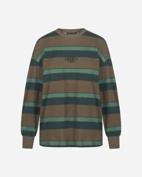 Boxy Tee Long Sleeve - Dark Stripes