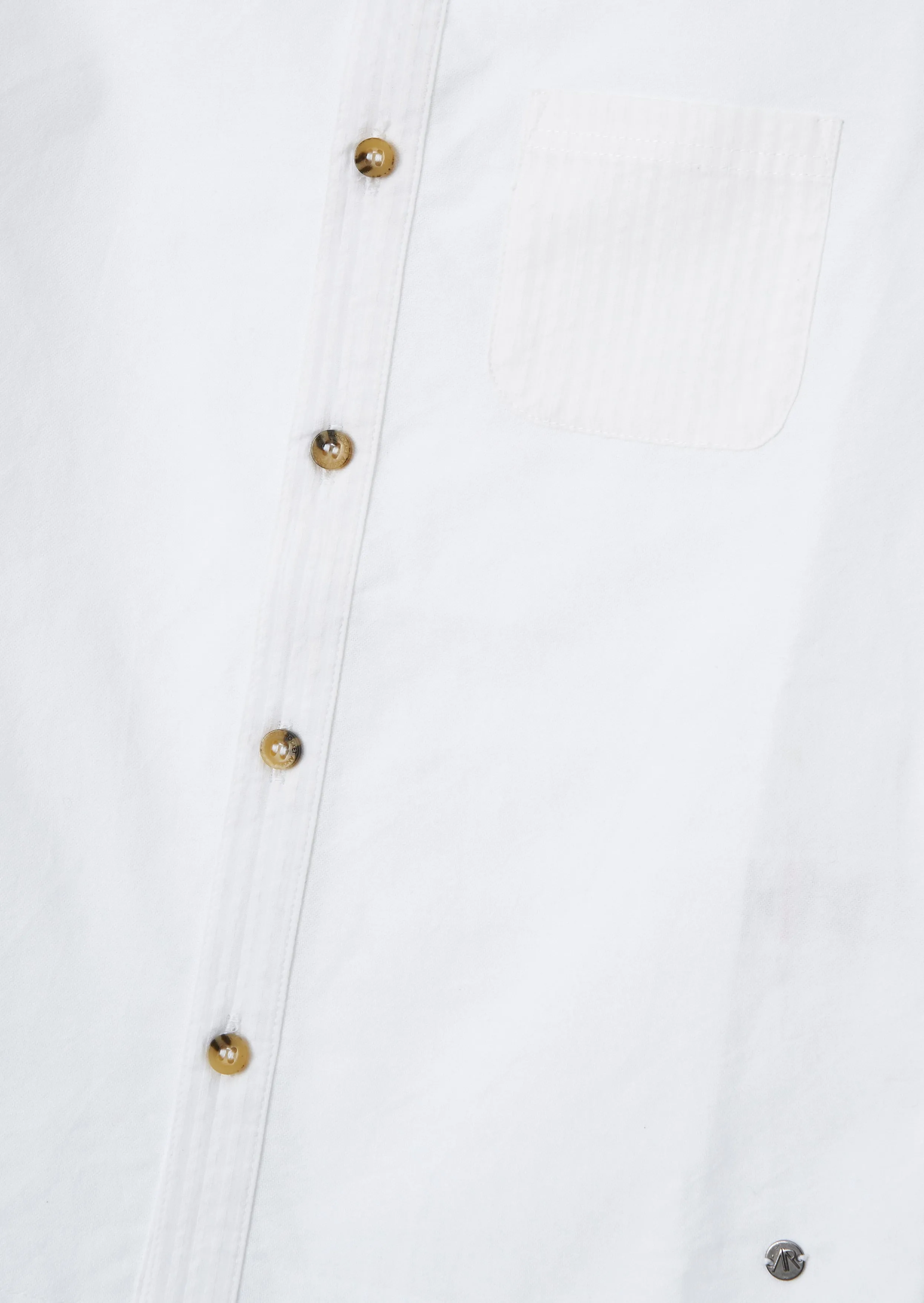 Chase White Textured Block Shirt