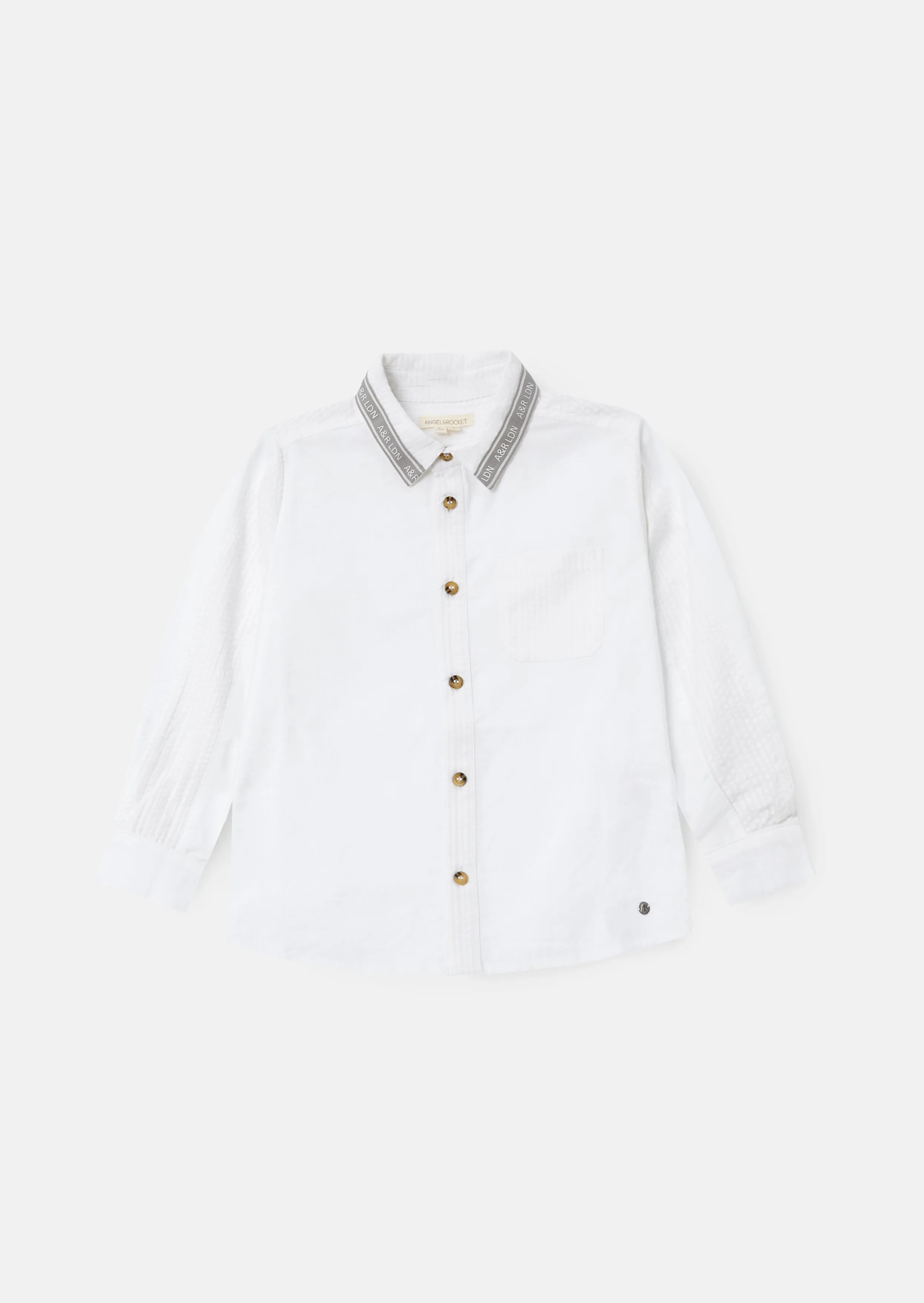 Chase White Textured Block Shirt