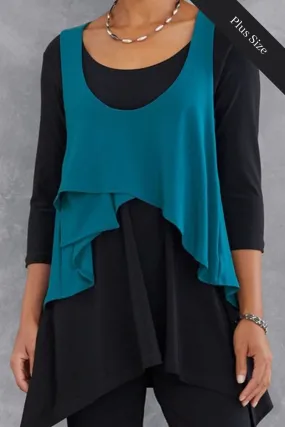 Crop Smock Plus | Teal