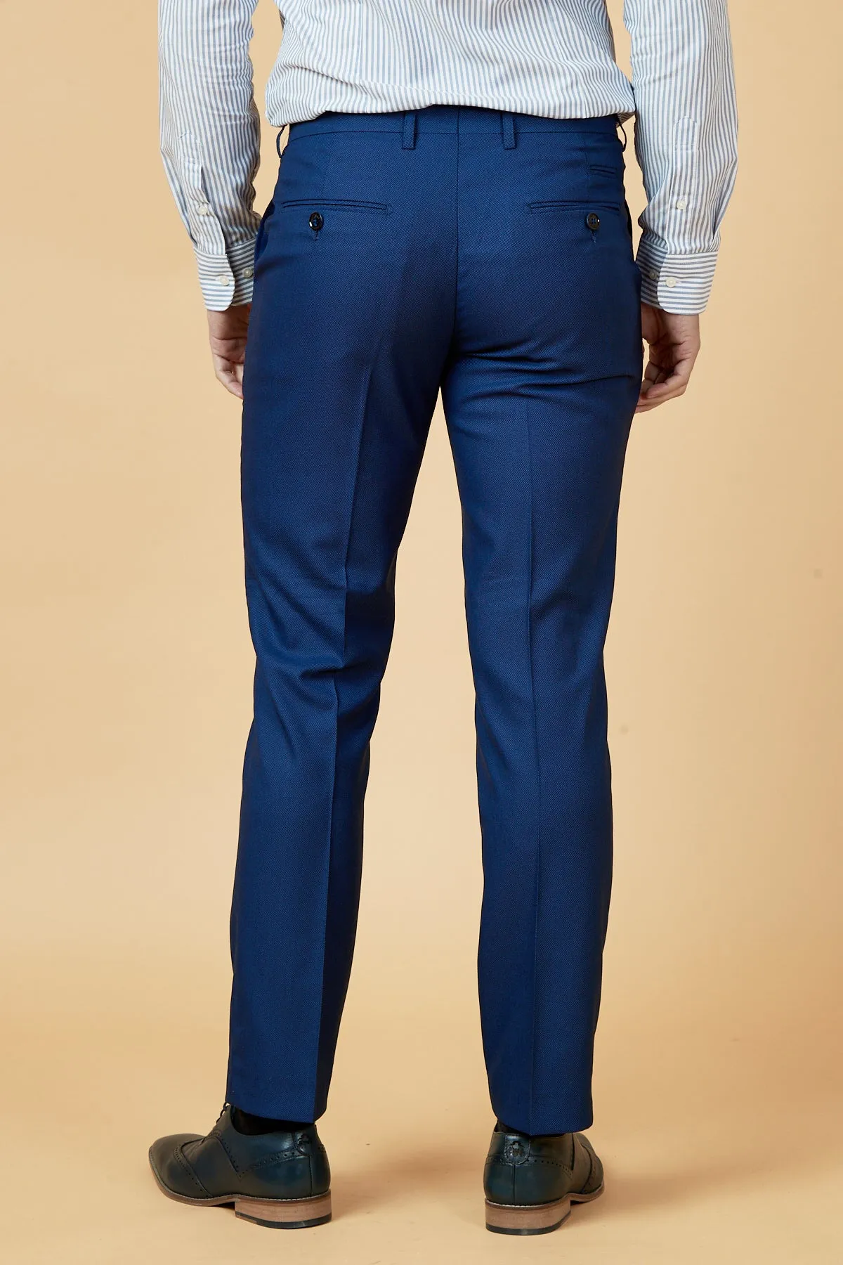 DANNY - Royal Blue Tailored Trousers