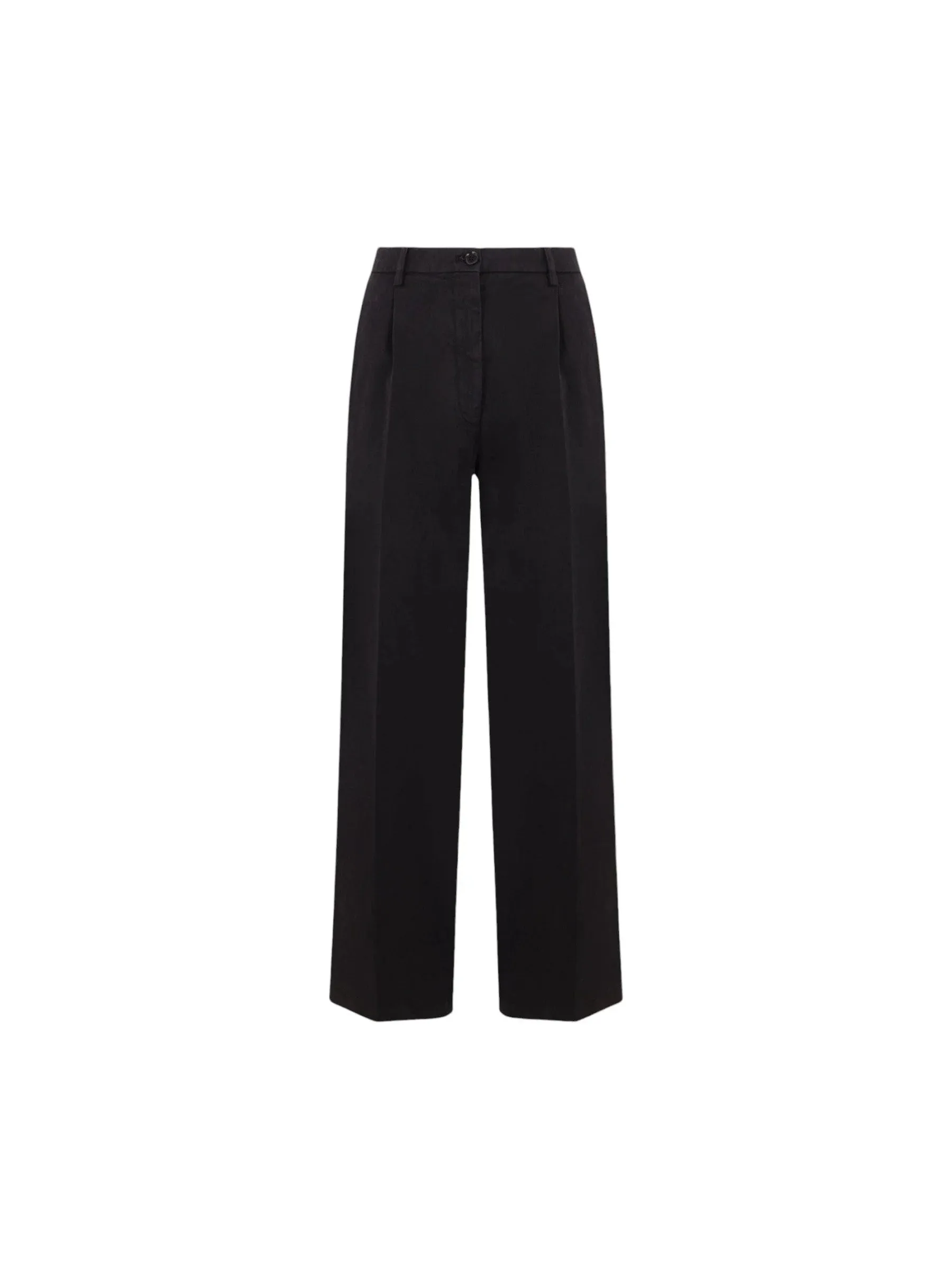 Darted Cotton Trousers