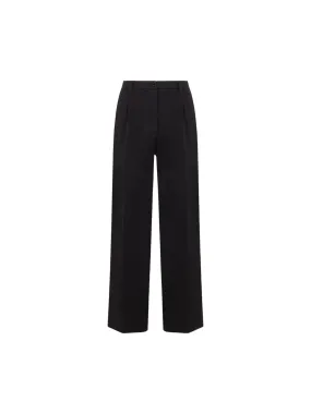 Darted Cotton Trousers