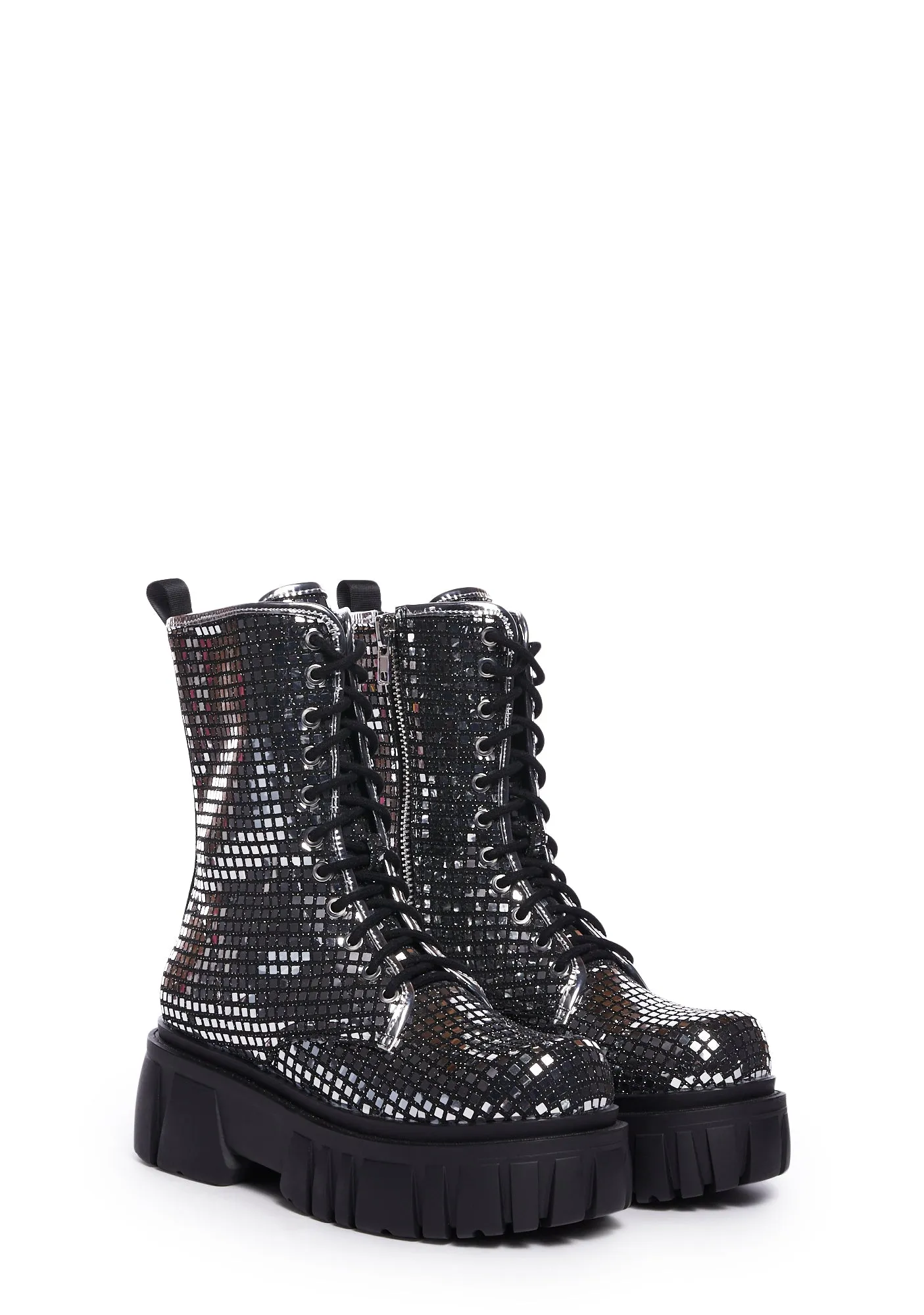 Disco Fusion Combat Boots