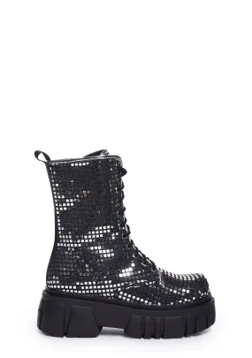 Disco Fusion Combat Boots