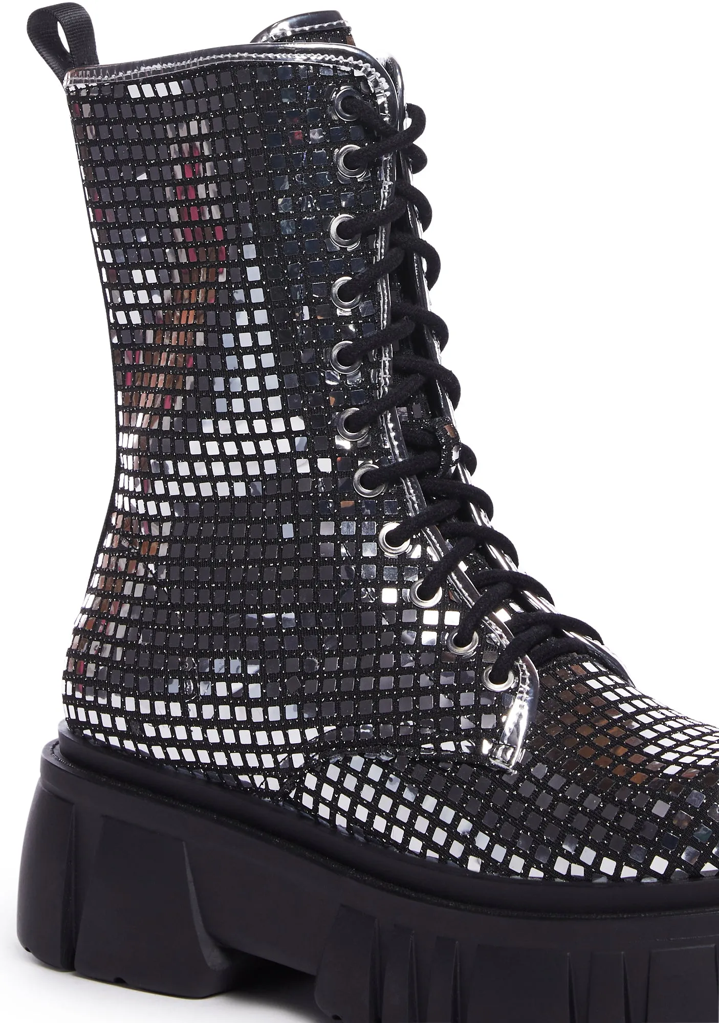 Disco Fusion Combat Boots