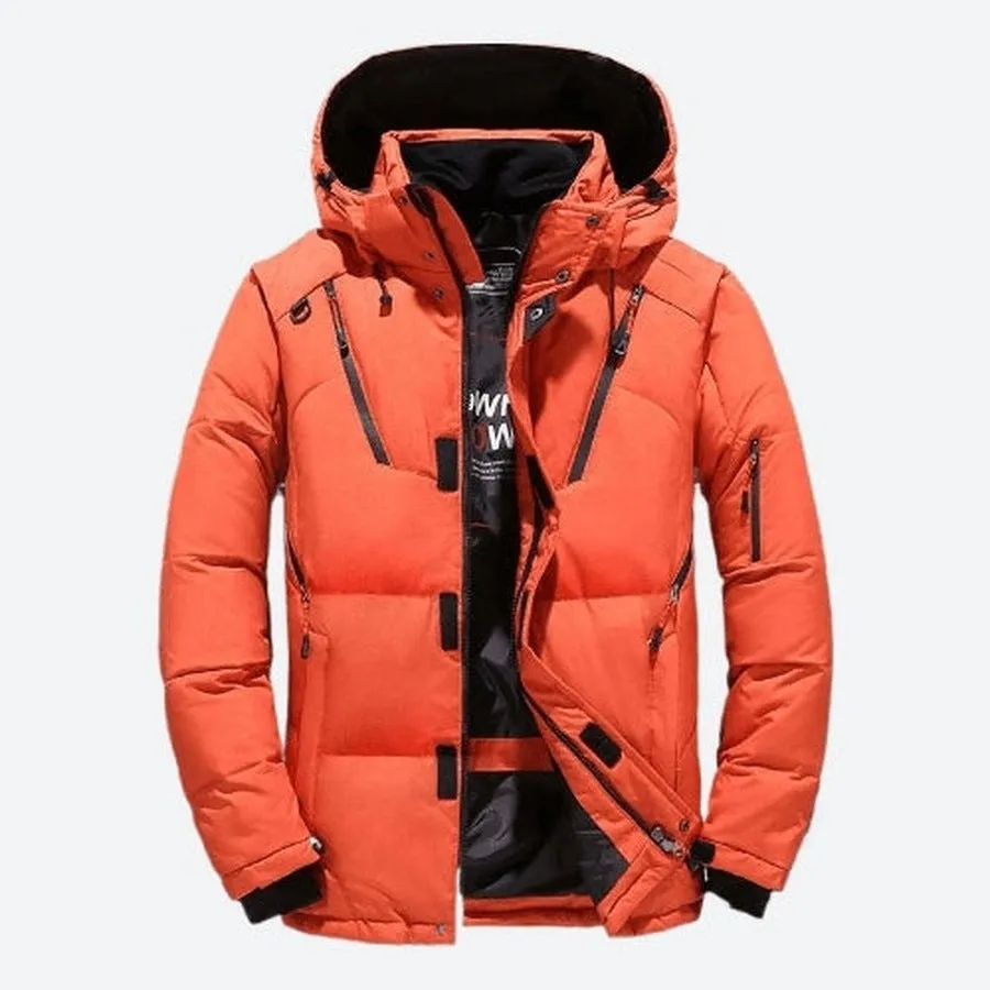 Duck Hooded Slim Puffer Jackets