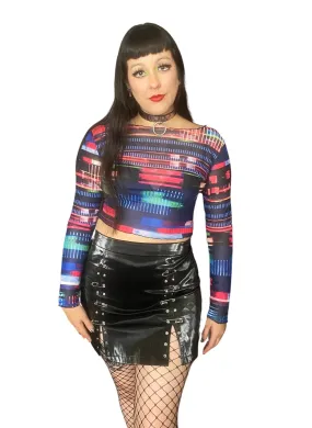 Electro 4K Mesh Crop Top