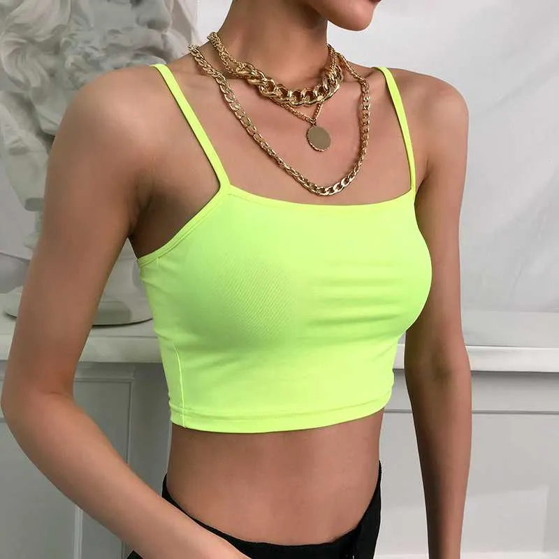 Essential Basics Under $10 Neon Crop Top Tanks