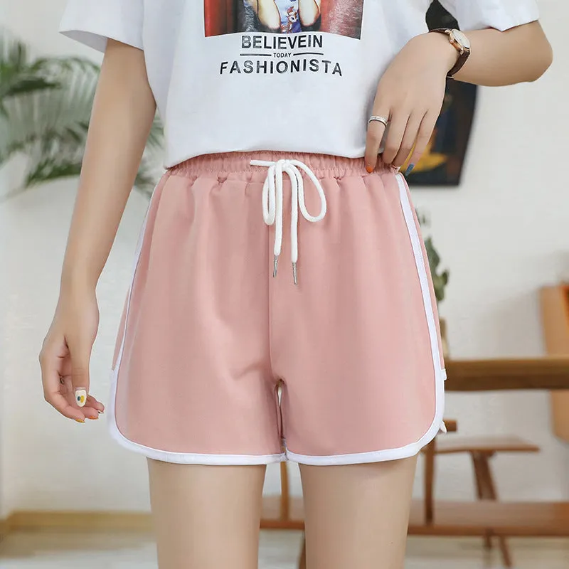 Gym Women Summer Loose Student Fitness Jogging Casual Pants All-Matching Slim-Look Wide Leg INS Shorts