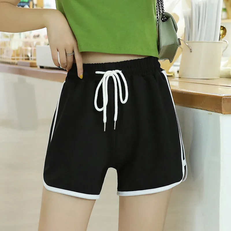 Gym Women Summer Loose Student Fitness Jogging Casual Pants All-Matching Slim-Look Wide Leg INS Shorts