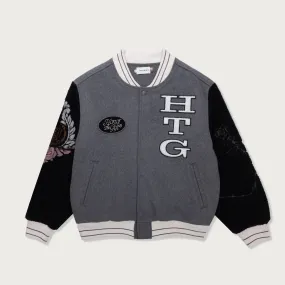 HTG Letterman Jacket Grey