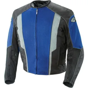 Joe Rocket 'Phoenix 5.0' Mens Blue/Black Mesh Motorcycle Jacket