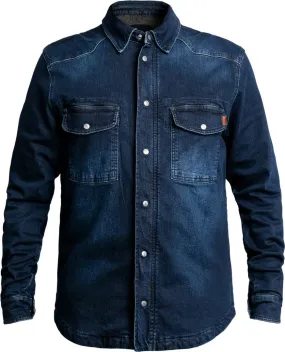 John Doe Motoshirt XTM Denim Motorcycle Shirt, Blue