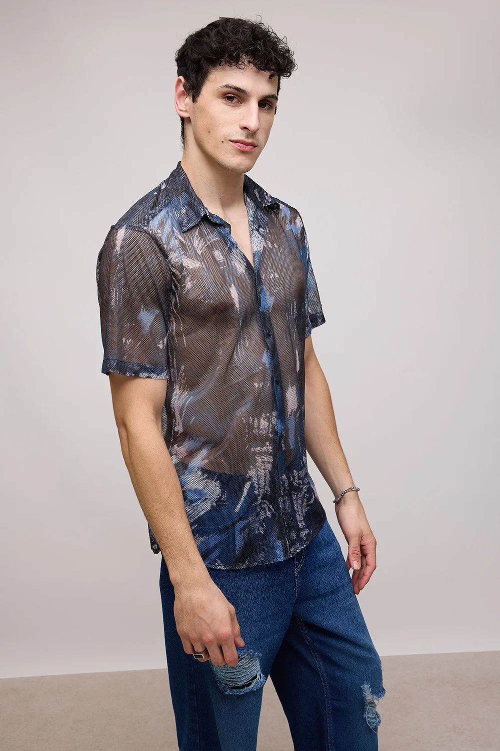 Lit Men's Mesh Shirt