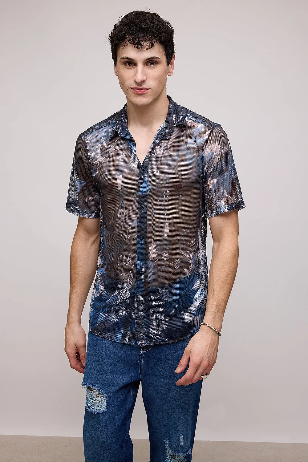 Lit Men's Mesh Shirt