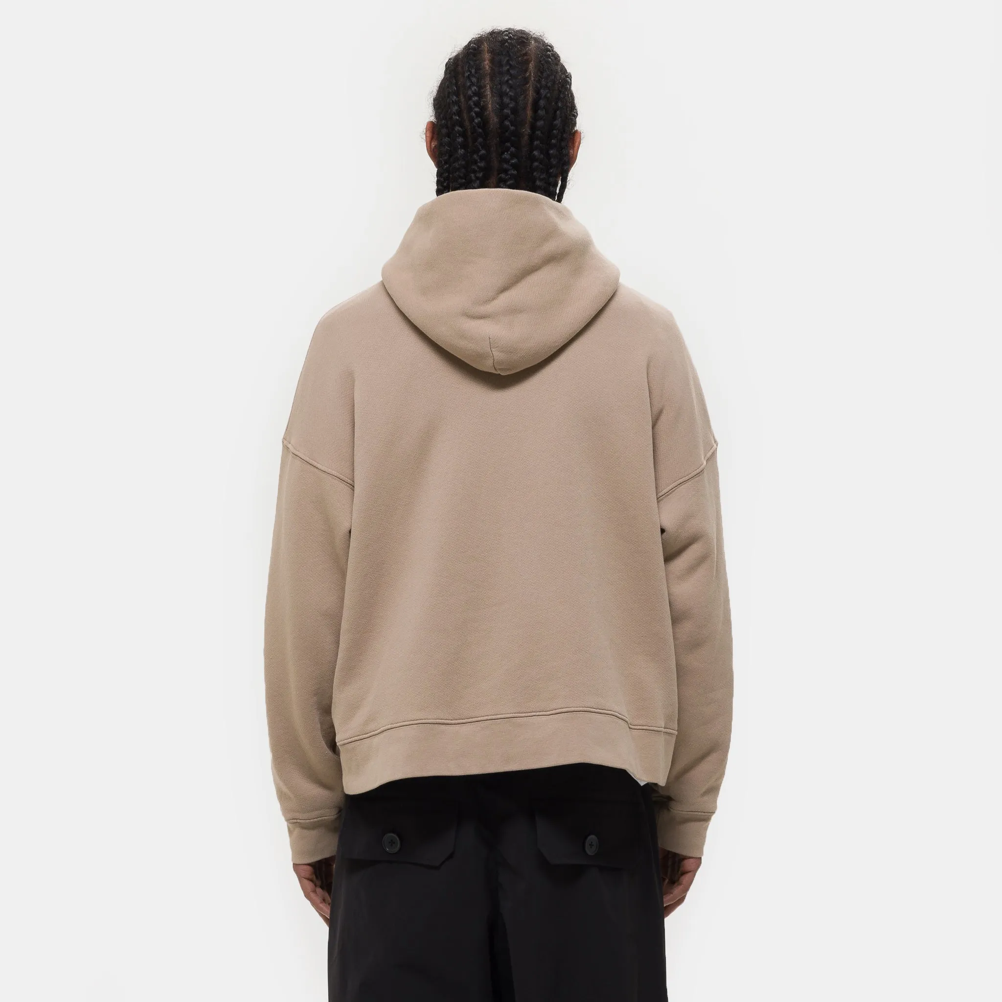 Logo Hoodie in Tan