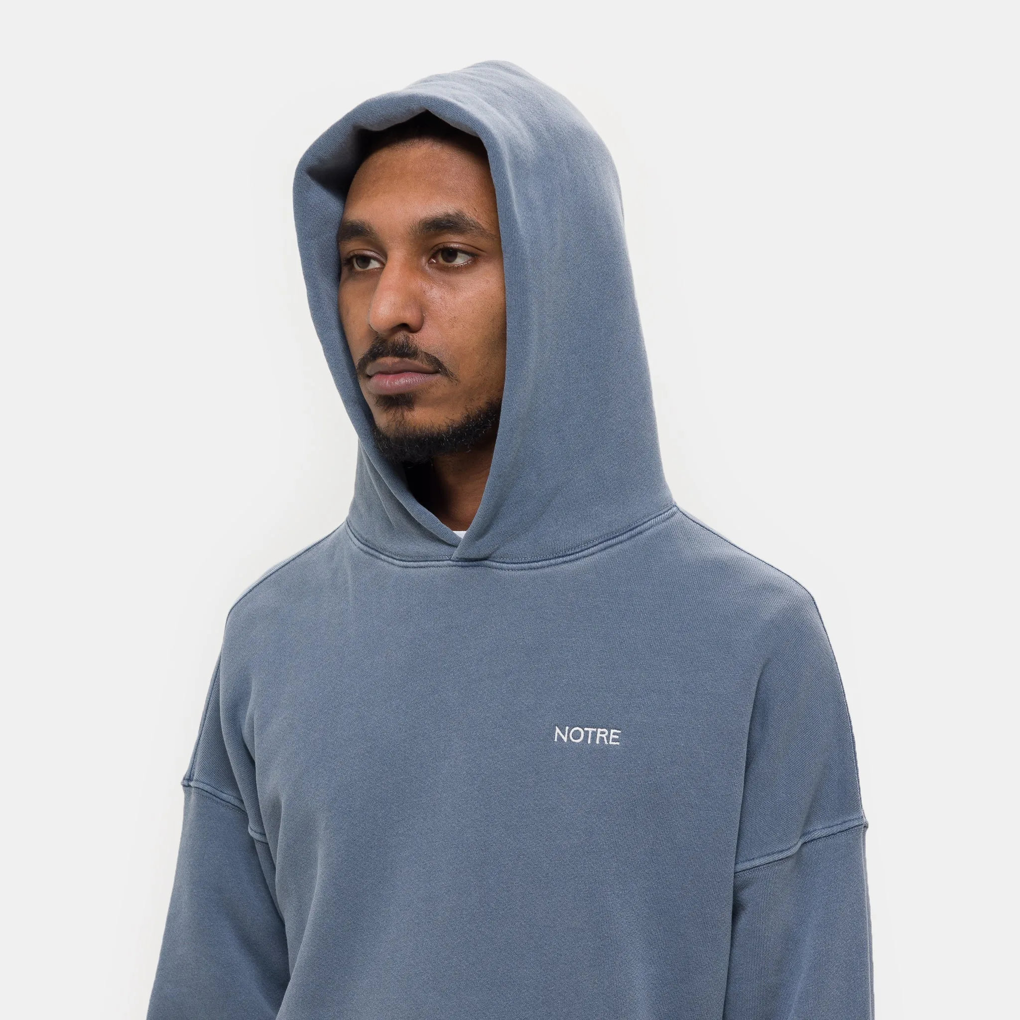 Logo Hoodie in Washed Blue