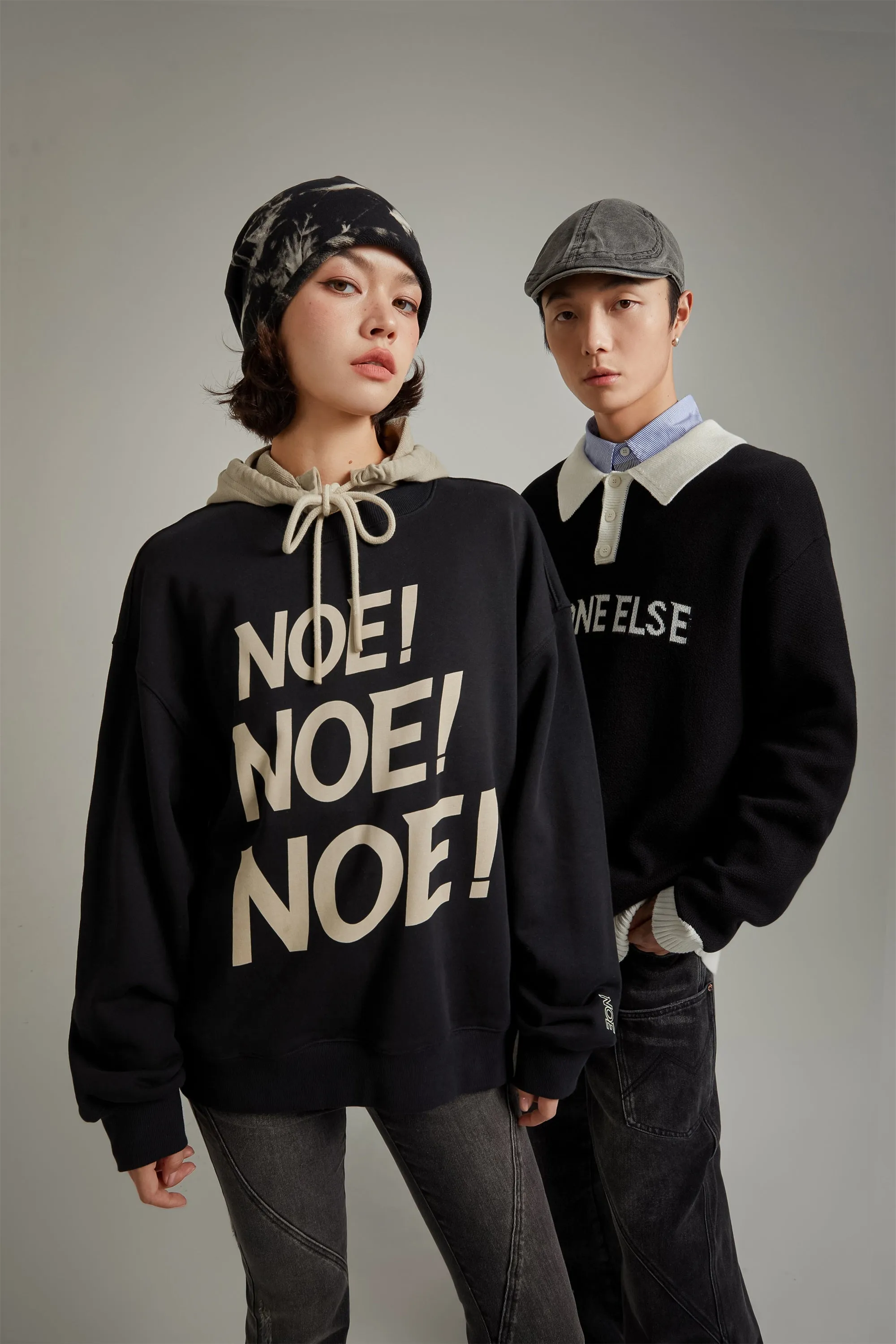 Logo Lettering Boxy Sweatshirt