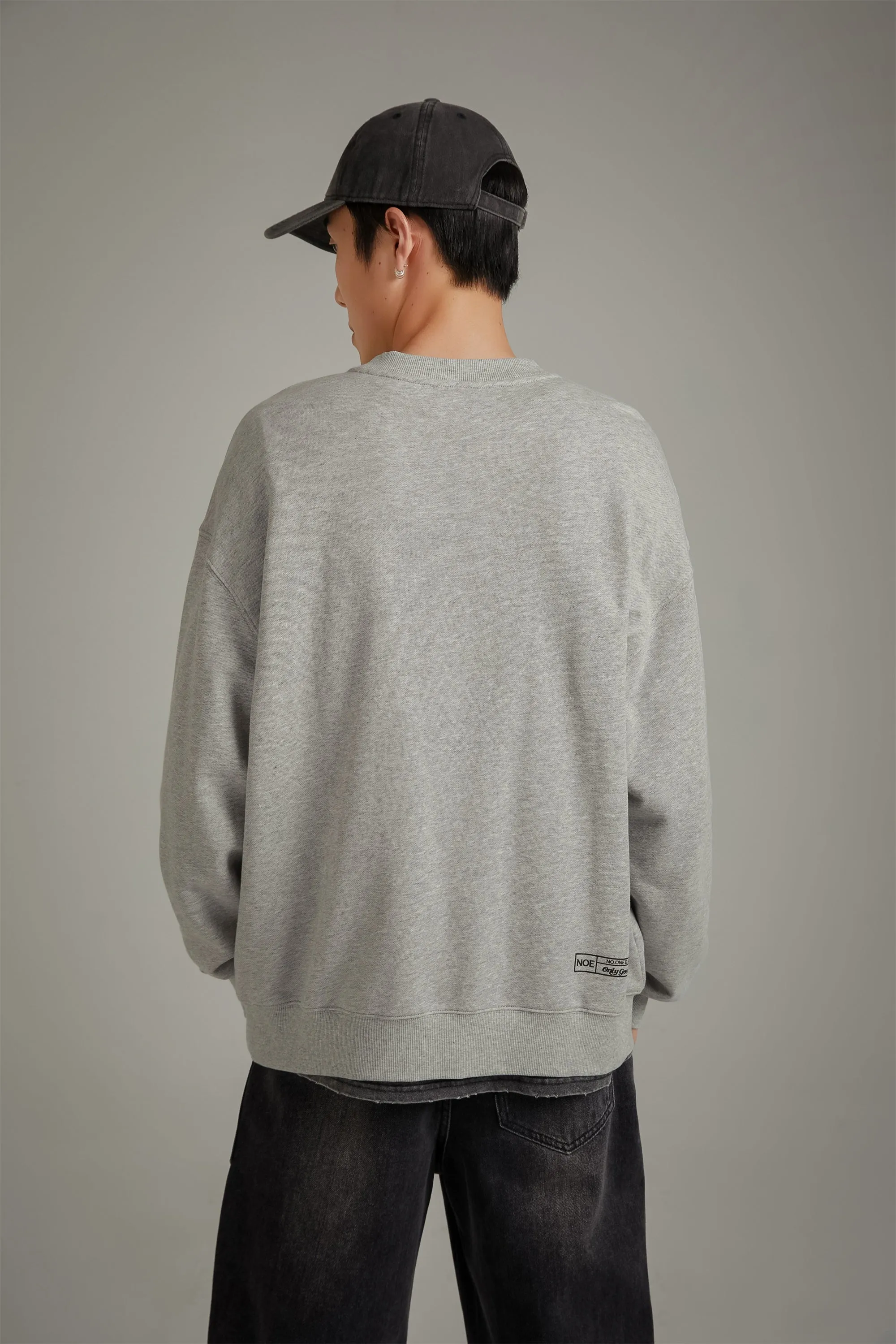 Logo Lettering Boxy Sweatshirt