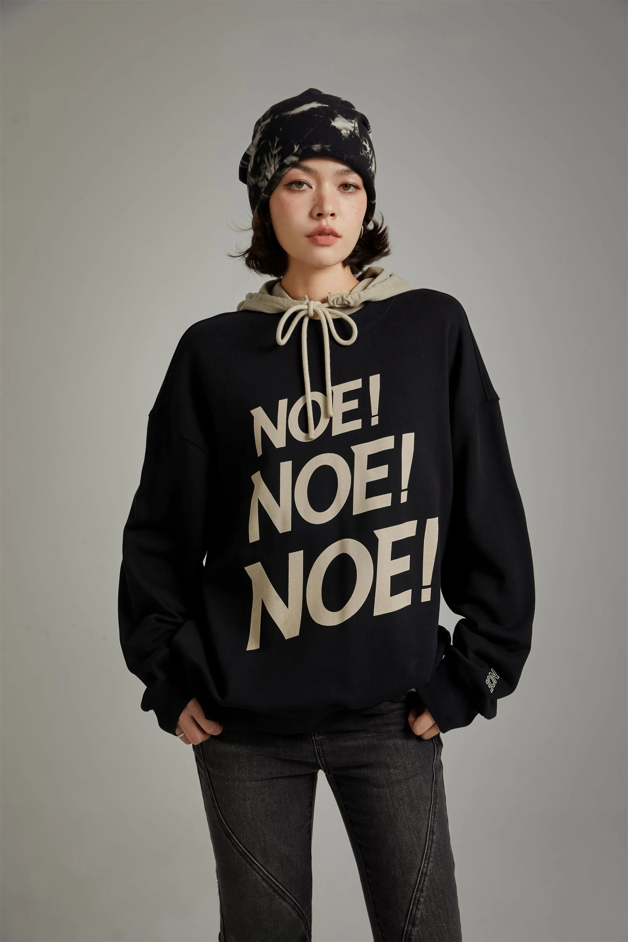 Logo Lettering Boxy Sweatshirt