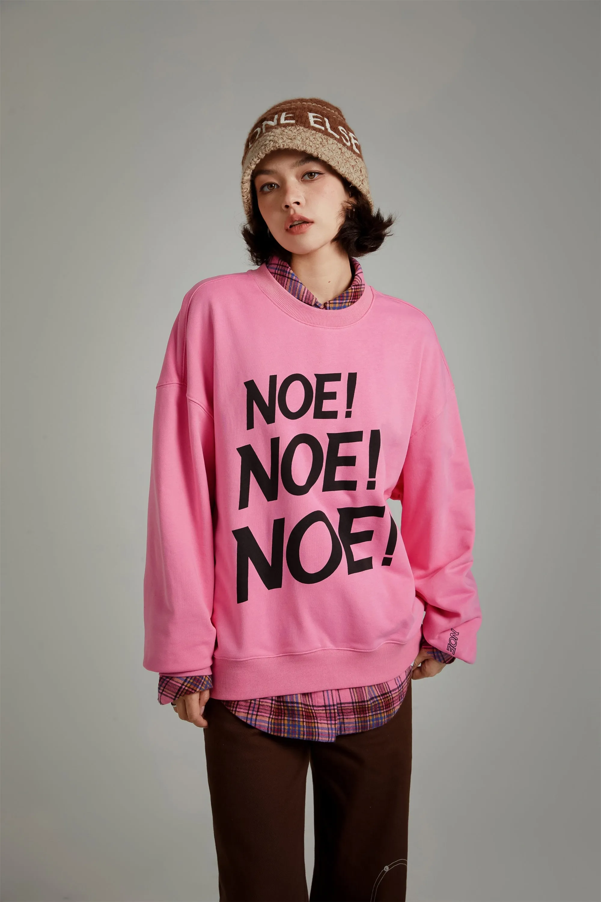 Logo Lettering Boxy Sweatshirt