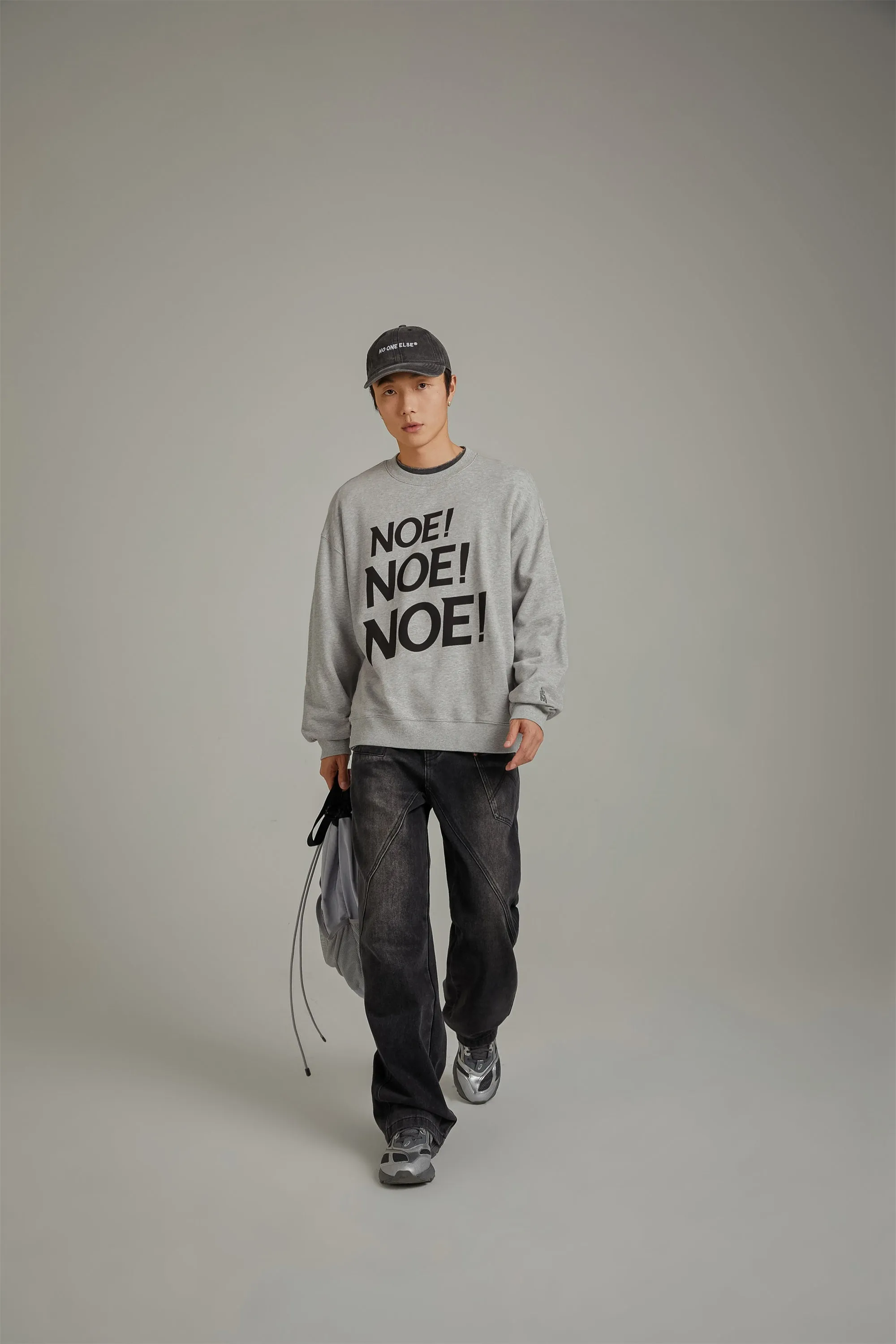 Logo Lettering Boxy Sweatshirt