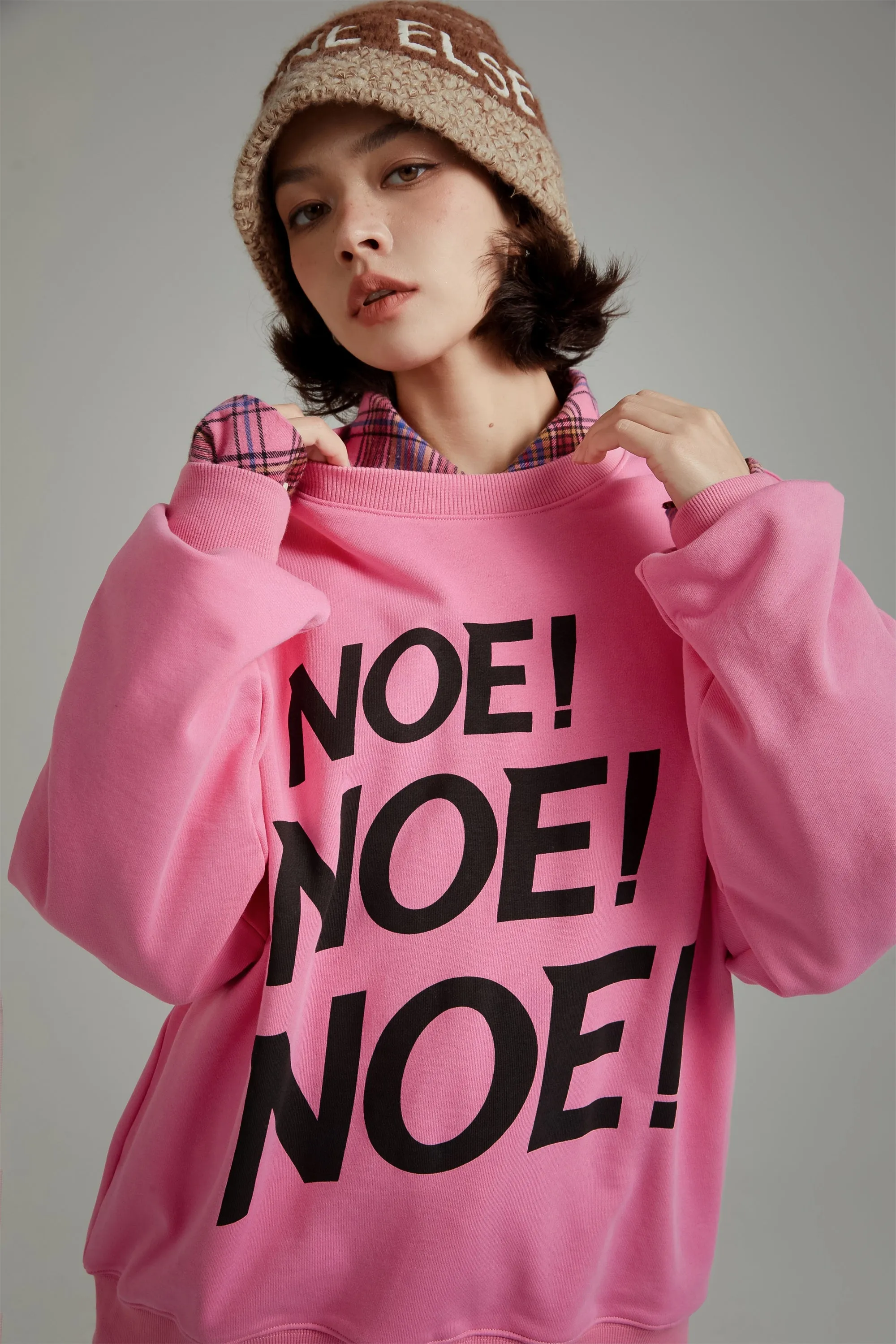 Logo Lettering Boxy Sweatshirt