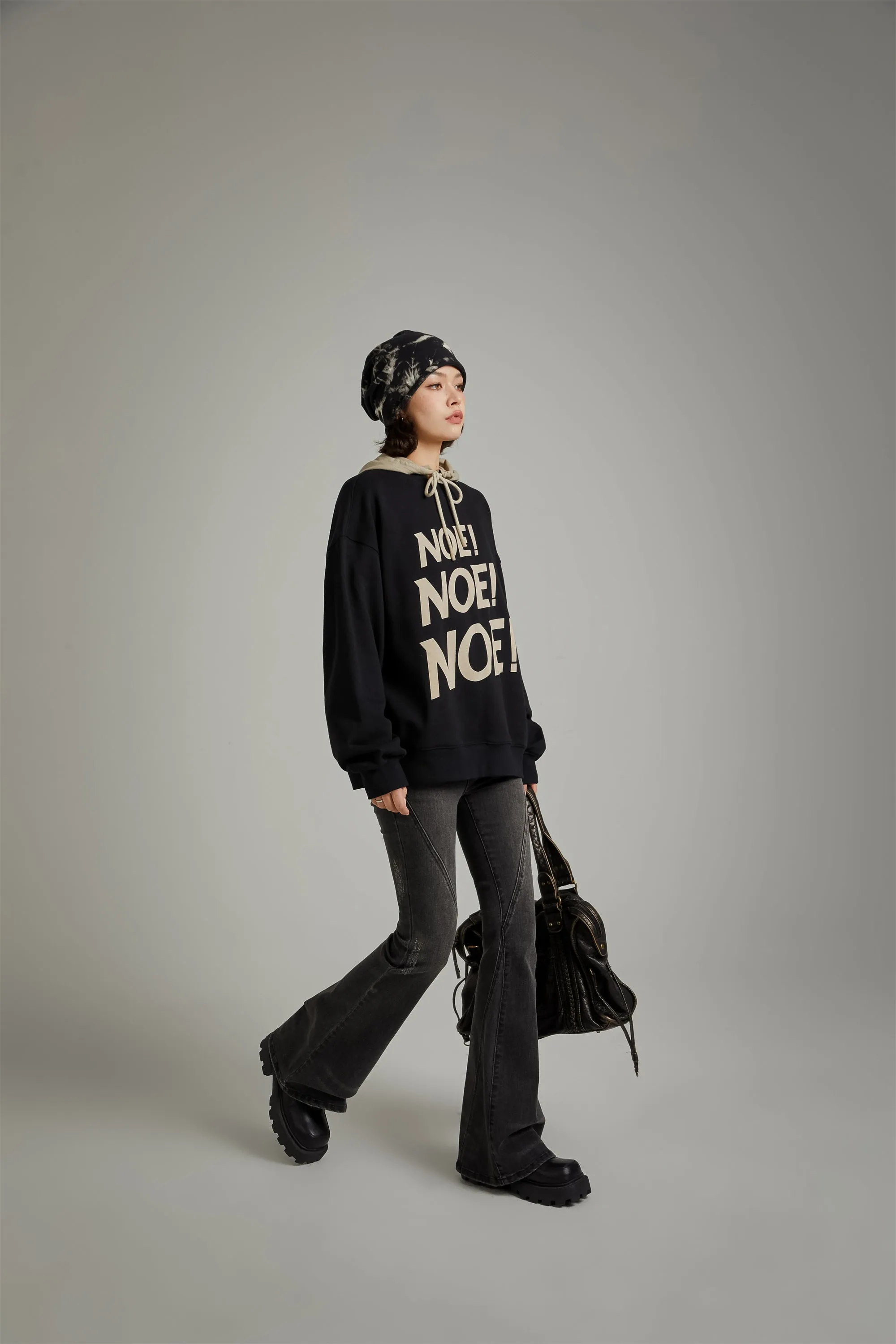 Logo Lettering Boxy Sweatshirt