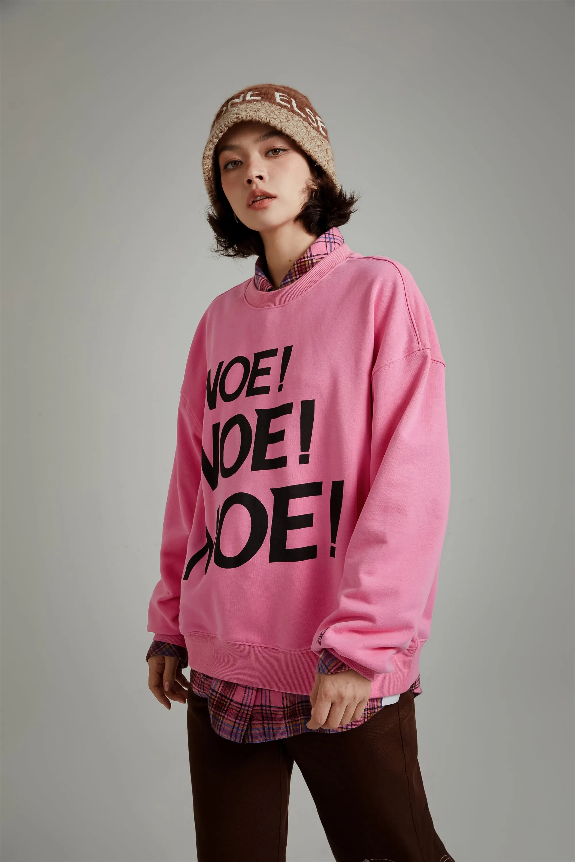 Logo Lettering Boxy Sweatshirt