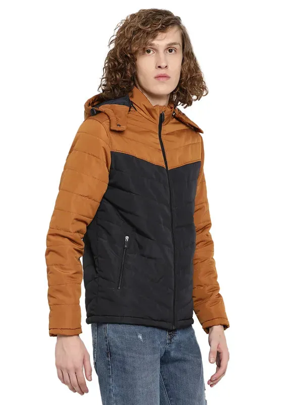 Mettle Men Colourblocked Puffer Jacket