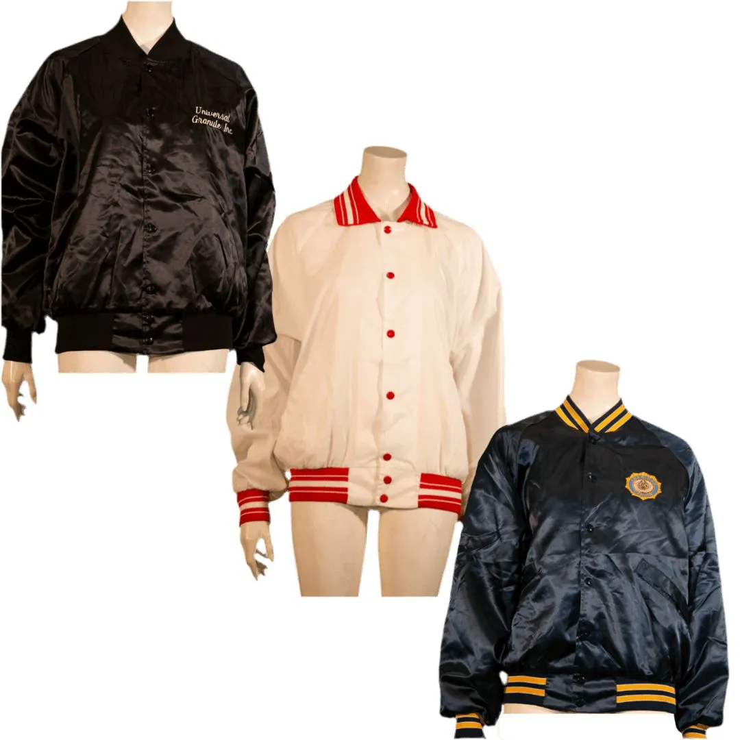 MIX NYLON VARSITY JACKETS