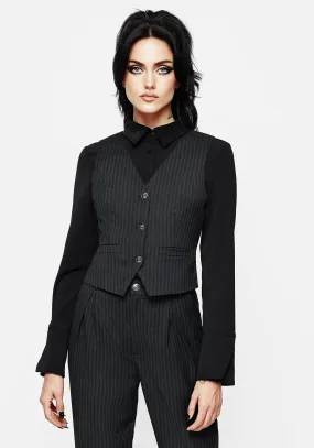 Nevermore Pinstripe Tailored Waistcoat