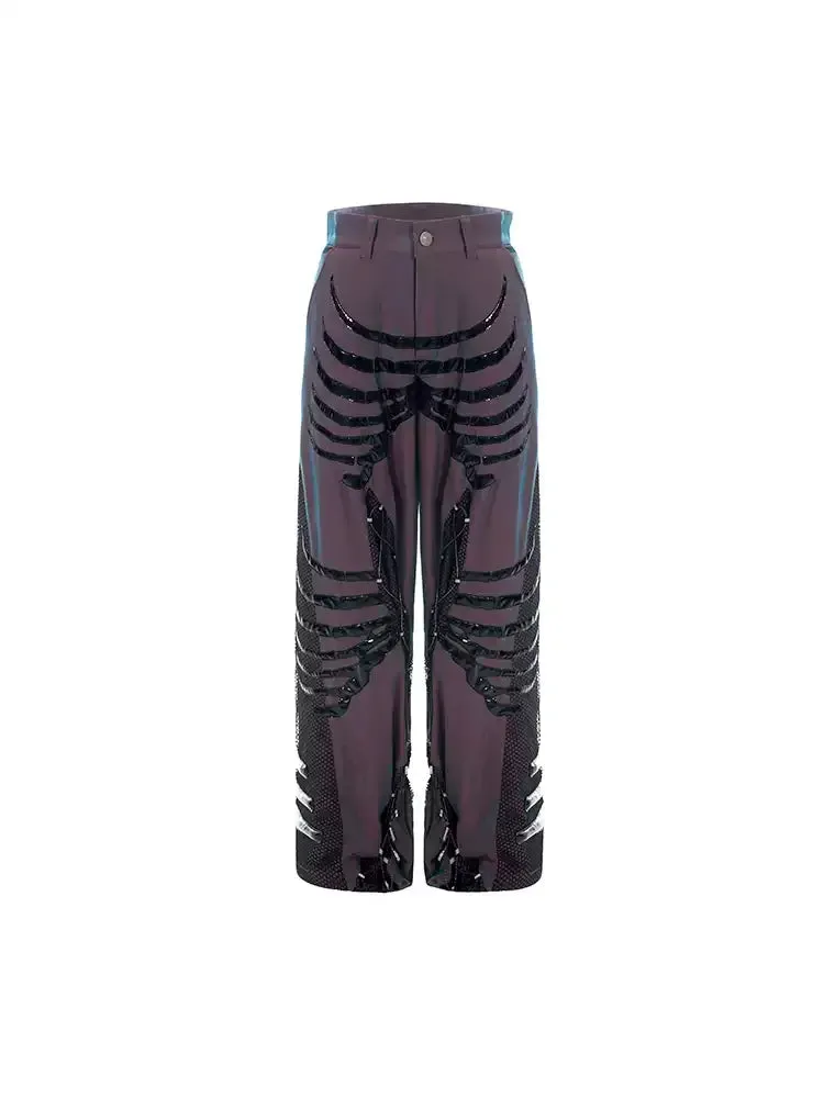 Opium Skeleton Mesh Pants