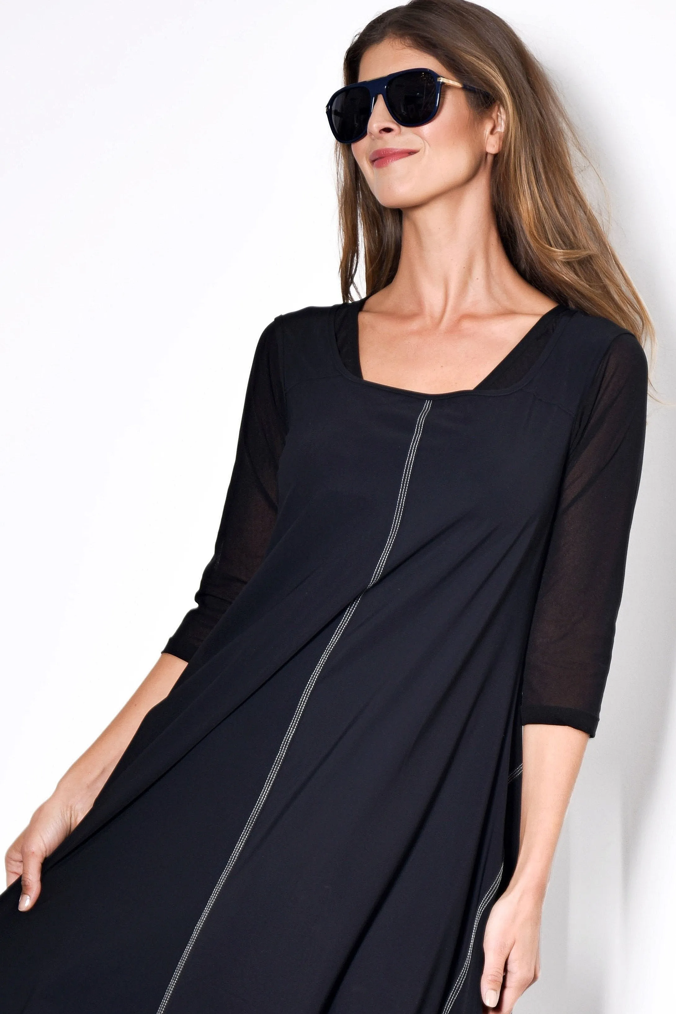 PAULA RYAN Mesh Layering Sleeve