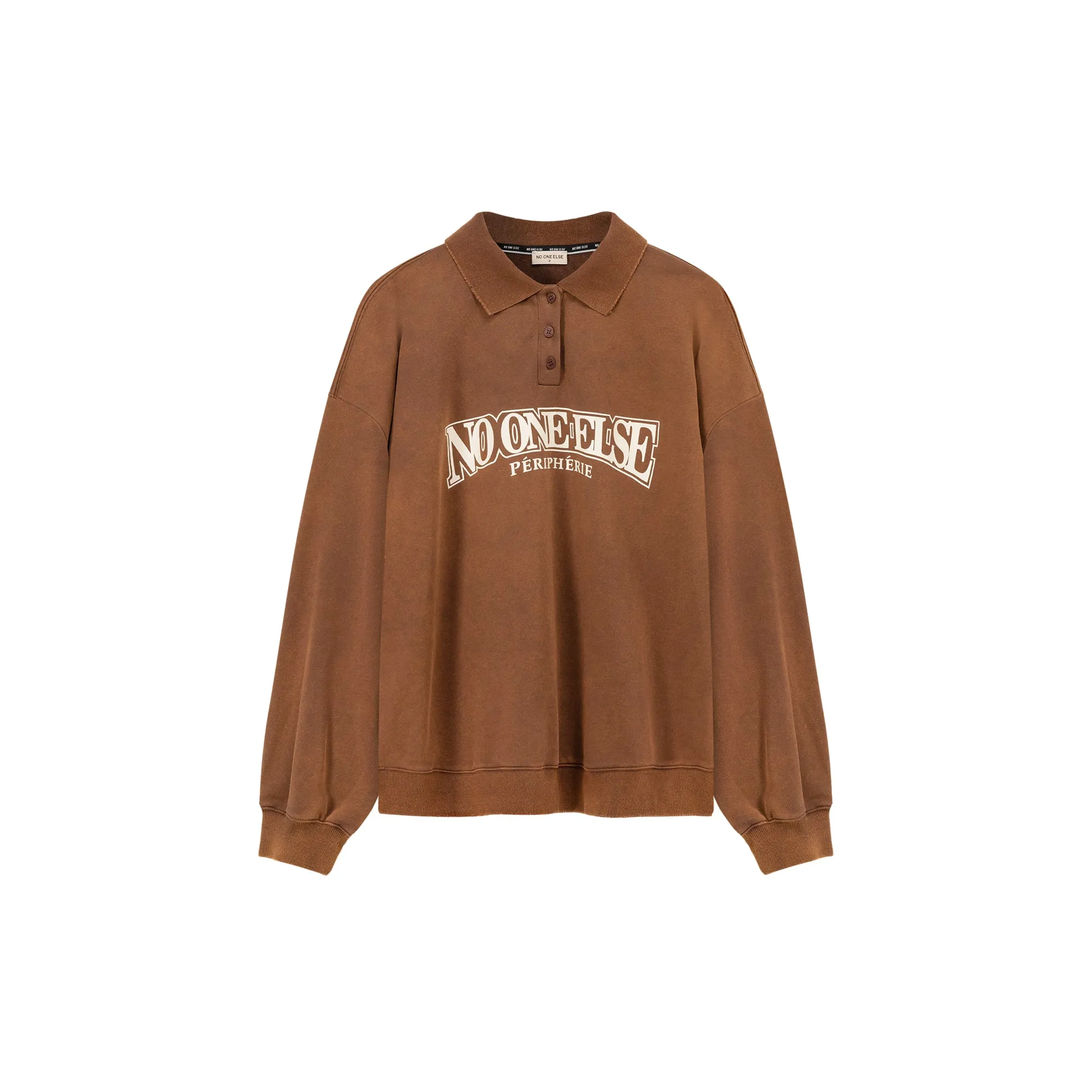 Polo Neck Boxy Sweatshirt