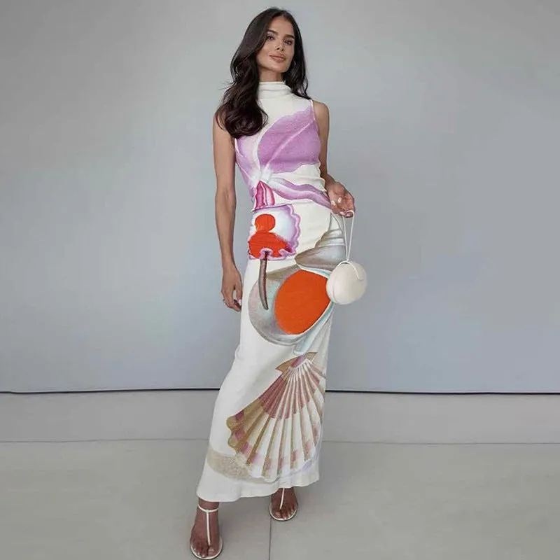 Promyse Printed Maxi Dress