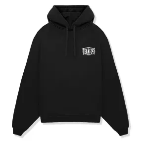 Represent 247 X Everlast Training Camp Boxy Off Black Hoodie