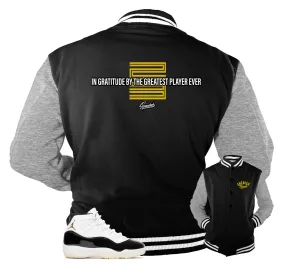 Retro 11 Gratitude DMP Greatest Player Varsity Jacket