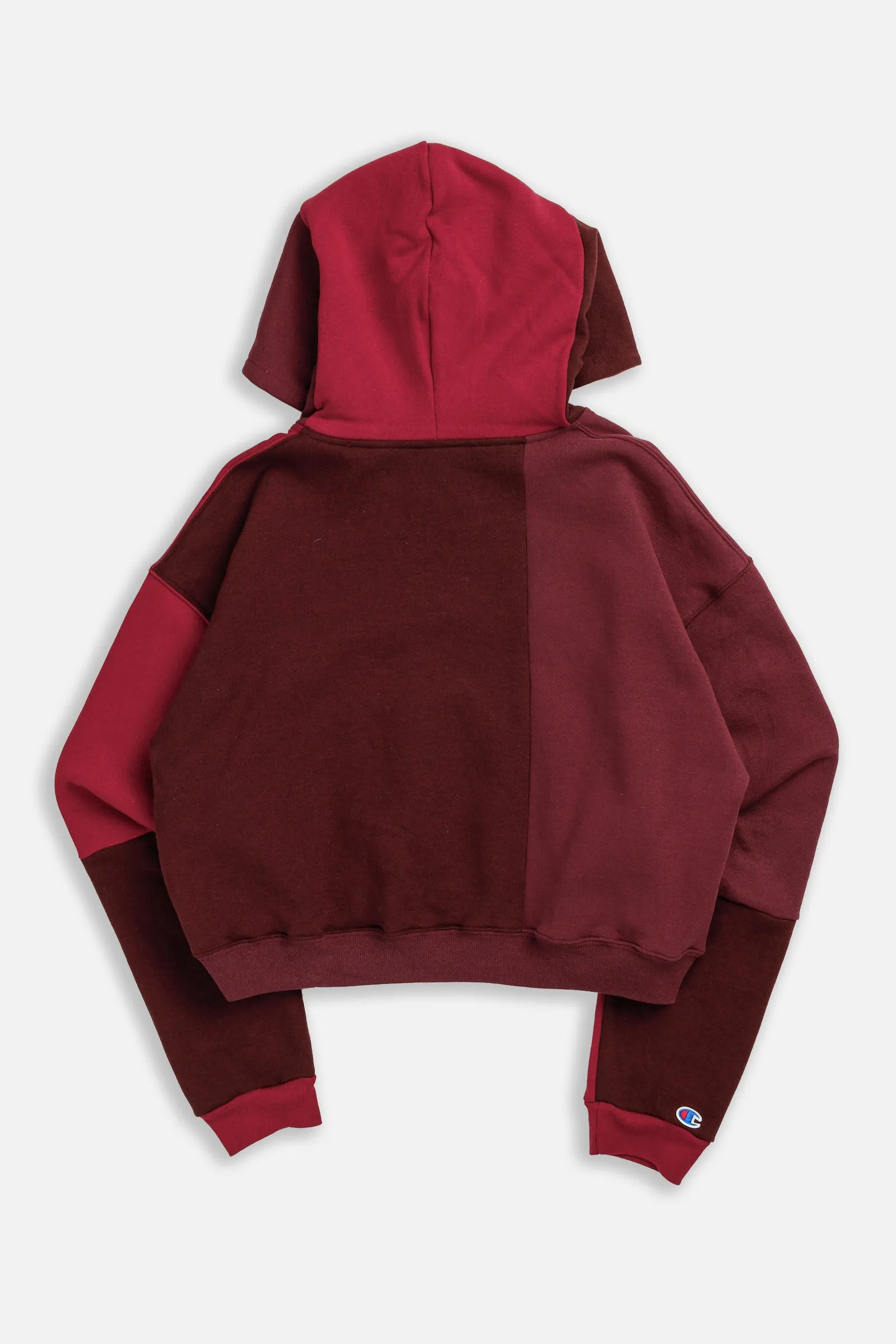 Rework Champion Crop Zip Hoodie - L