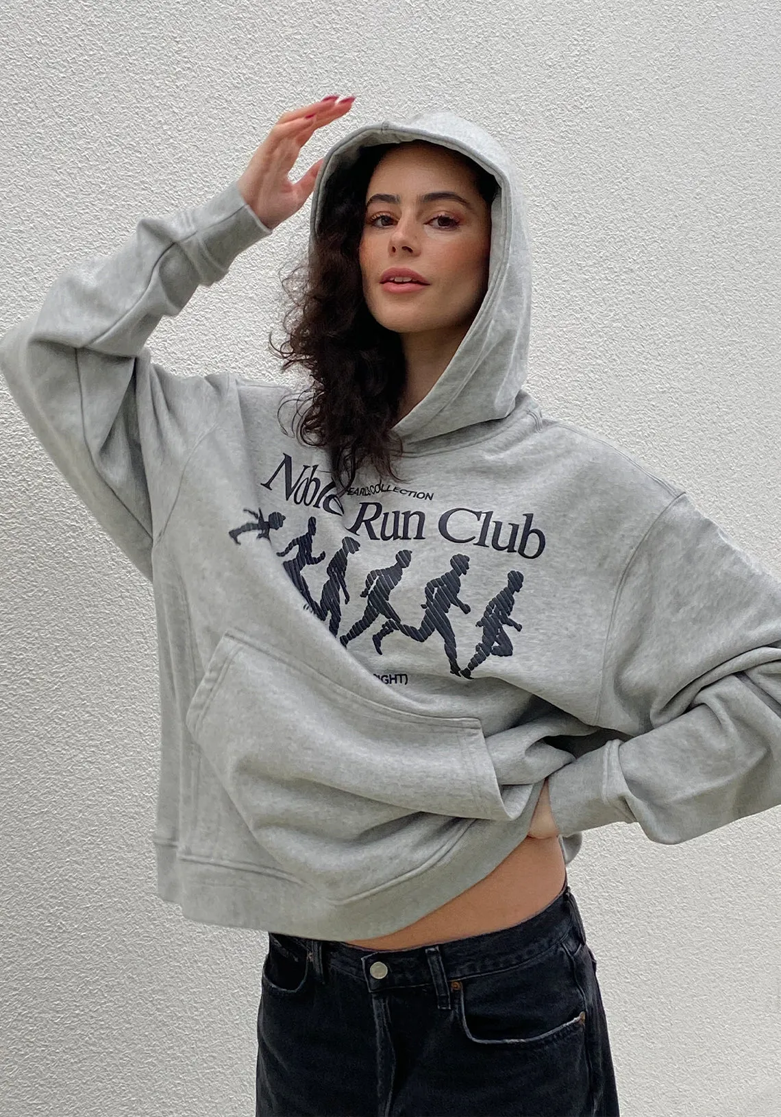 RUN CLUB HOOD GREY