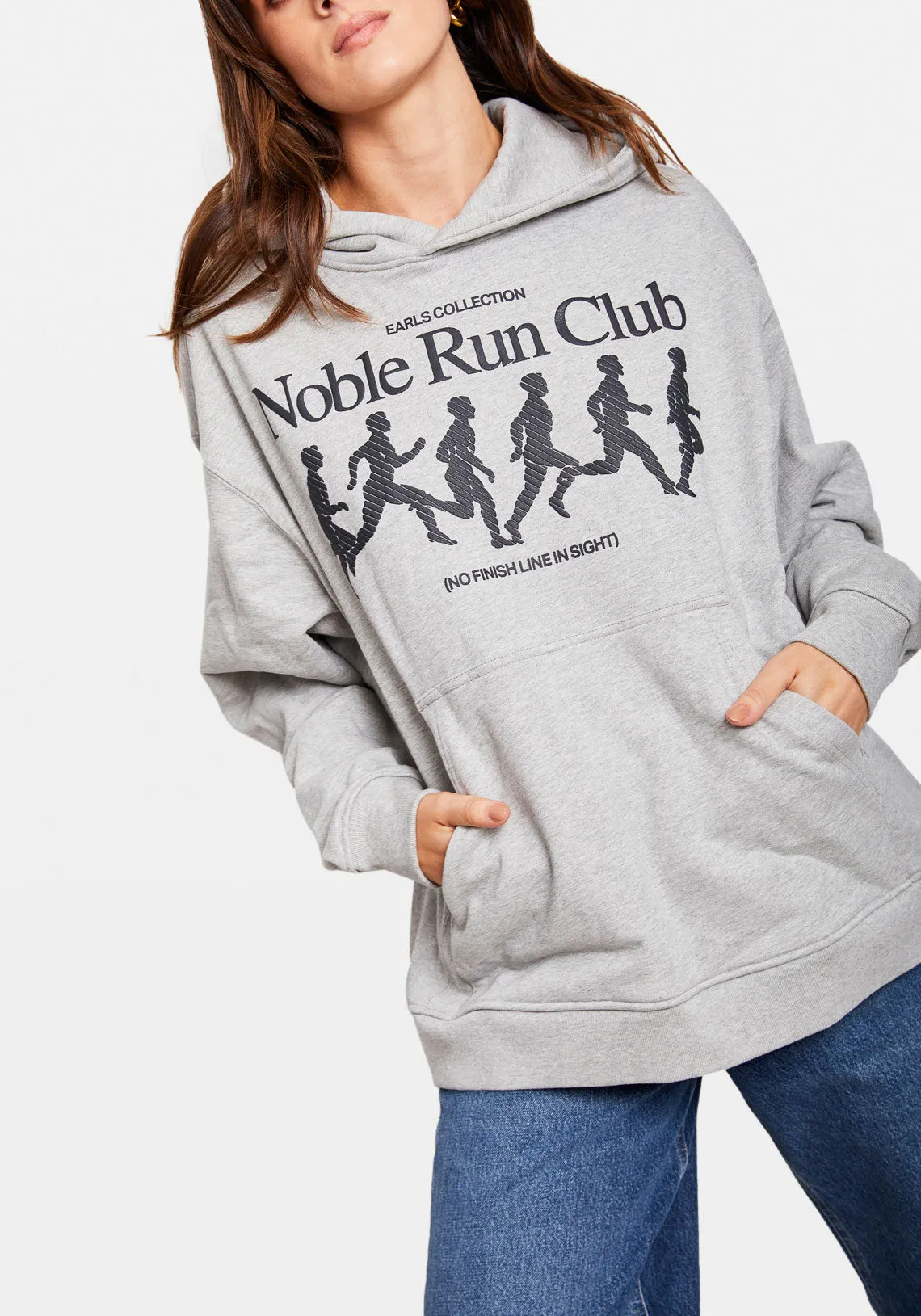 RUN CLUB HOOD GREY